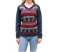 KangaRoos Babe Stripes Lt Baltic/white Größe: M | Strickpullover Outlet | Damen | Weiß