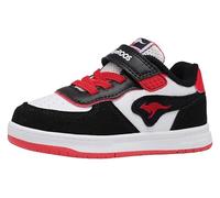 KangaROOS Baby-Jungen K-CPI Izel EV Sneaker, Jet Black/Fiery red, 23 EU