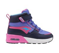 KangaROOS Baby-Mädchen K-XI Creed Mid EV Sneaker, dk Navy/Daisy pink, 22 EU
