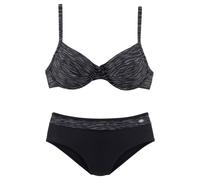 KANGAROOS Bügel-Bikini Damen schwarz-bedruckt Gr.40 Cup F
