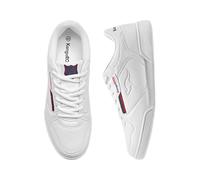 Kangaroos Damen 81151-W - Schnür-Sneaker mit Logo-Detail, Weiß, 37 EU