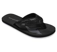 KangaROOS Damen K-BW Maya Sandale, Jet Black/dk Silver, 40 EU