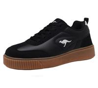 KangaROOS Damen K-Plat Megan Sneaker, Jet Black/White, 38 EU
