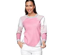 KangaROOS Damen Sweatshirt Colorblocking Pink/Weiß 36-38