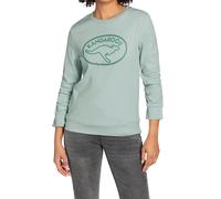 KangaROOS Damen Sweatshirt mit gerafften Ärmeln Baumwoll-Pullover 41267352 Mint-Grün 32/34