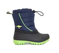 KangaROOS K-Ben 18672-4054 Navy/Lime (blau) - Stiefel mit Futter - Kinderschuhe Gefütterte Kinderstiefel Gr. 18 - 42, Blau für Kinder, blau, Gr. 32 EU
