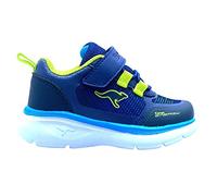 KangaROOS Jungen K-iq Swatch Ev Sneaker, Dk Navy Lime, 21 EU