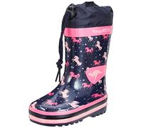 KangaROOS Jungen K-rain Gummistiefel, Dk Navy Horse, 32 EU
