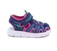 KangaROOS Jungen Mädchen K-Lil Ev Sandale, Dk Navy Daisy Pink, 28 EU