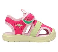 KangaROOS Jungen Unisex Kinder K-Toe Ellis Flache Sandale, Daisy pink/Melon Squash, 24 EU