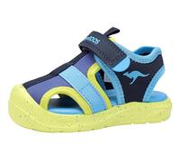 KangaROOS Jungen Unisex Kinder K-Toe Ellis Flache Sandale, dk Navy/limetta, 23 EU