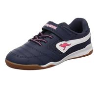 KangaROOS K-Braceyard EV Mädchen Hallenschuh in Blau mit Pink, für Schule und Vereinssport. blau Gr. 37