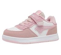 KangaROOS Kinder-Mädchen-Sneaker-Slipper-Klettschuh K-CPI Izel EV Pink-Weiß-Beige rot23