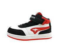 KangaROOS Jungen Unisex Kinder K-CPI Tive Mid EV Sneaker, Jet Black/Fiery red, 30 EU
