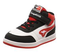 KangaROOS Jungen Unisex Kinder K-CPI Tive Mid EV Sneaker, Jet Black/Fiery red, 30 EU