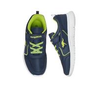 Kangaroos K-ETK Zig EV Sneaker, dk Navy/Lime, 35 EU