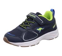KangaROOS Hallensportschuh K-NI ROUG EV für Jungen in Blau mit Non Marking Laufsohle. Blau/Grün Gr. 36