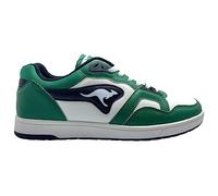 KangaROOS Unisex K-Slam Point Sneaker, Green/Jet Black, 41 EU