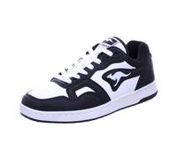 KangaROOS Unisex K-Slam Point Sneaker, Jet Black/White, 46 EU