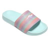 KangaROOS Damen K Shine Slides, Mint/Rainbow, 40 EU