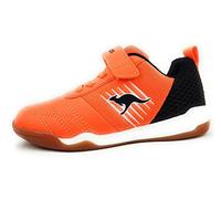 KangaROOS Unisex Kinder Super Court Ev Sneaker, Neon Orange Jet Black 7950, 30 EU