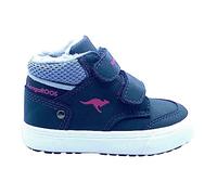 KangaROOS Jungen Mädchen KAVU Primo V Sneaker, dk Navy/Fandango pink, 26 EU