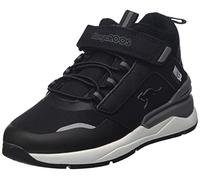 KangaROOS KD-Dose EV Sneaker, Jet Black/Steel Grey, 34 EU