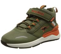 KangaROOS KD-Dose EV Sneaker, Olive/Flame, 28 EU