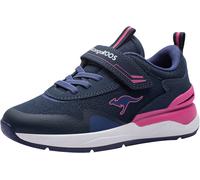 Sneaker KANGAROOS "KD-Gym EV", Mädchen, Gr. 40, blau (navy, pink), Textil, Schuhe Sneaker, mit Klettverschluss (45515848-40) navy, pink