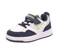 KangaROOS Kinder-Jungen Sneaker-Slipper-Klettschuh K-CP Allets EV Weiß-Blau-Gelb 29
