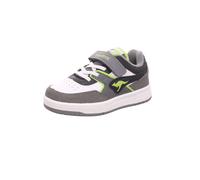 KangaROOS Kinder-Jungen-Sneaker-Slipper-Klettschuh K-CP Bounder EV Grau-Schwarz-Weiß-Grün 33