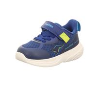 KangaROOS Kinder-Jungen-Sneaker-Slipper-Klettschuh K-RDI Pebble EV Blau-Gelb-Weiß 23