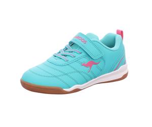 KangaROOS Kinder-Sportschuh-Indoorschuh-Hallenschuh K-Ridyard EV Petrol-Pink-Weiß 33