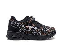 KangaROOS Kx-Giga Ev Brand II Sneaker, Jet Black/metallic Multi, 26 EU