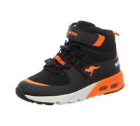 KangaROOS Sneaker KX-Hydro – Klettverschluss, wasserabweisend – Jet Black/Neon Orange Gr. 38
