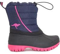 KangaROOS Mädchen K-ben Schneestiefel, Steel Grey Daisy Pink, 28 EU