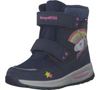 KangaROOS Mädchen K-pe Candela V Rtx Sl Schneestiefel, Dk Navy Daisy Pink Unicorn, 25 EU