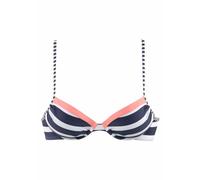 KANGAROOS Push-Up-Bikini-Top Damen marine-weiß Gr.42 Cup B