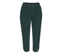 Relax-Caprihose KANGAROOS, Damen, Gr. 32/34, N-Gr, grün, Frottee, Obermaterial: 50% Baumwolle, 48% Polyester, 2% Elasthan, unifarben, Basic, ca. Mitte Wade, Hosen, mit sportlichem Seitenstreifen und w