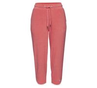 Relax-Caprihose KANGAROOS, Damen, Gr. 32/34, N-Gr, peach, Frottee, Obermaterial: 50% Baumwolle, 48% Polyester, 2% Elasthan, unifarben, Basic, ca. Mitte Wade, Hosen, mit sportlichem Seitenstreifen und 
