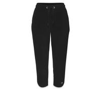 Relax-Caprihose KANGAROOS, Damen, Gr. 32/34, N-Gr, schwarz, Frottee, Obermaterial: 50% Baumwolle, 48% Polyester, 2% Elasthan, unifarben, Basic, ca. Mitte Wade, Hosen, mit sportlichem Seitenstreifen un