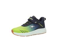 KangaROOS Unisex KB-Rida EV Sneaker, dk Navy/Lime, 35 EU