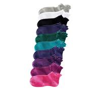 Sneakersocken KANGAROOS, Damen, Gr. 35-38, bunt (himbeere * schwarz, pink, pflaume, weiß, grau, türkis, petrol, blau, lila), Baumwolle, Elasthan, Polyamid, unifarben, elastisch, Socken Sneakersocken, 