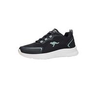 KangaROOS Damen K-NJ Stepper OS Sneaker, Raven/Stone Green, 38 EU