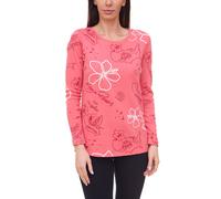 KangaROOS Sweatshirt Damen Baumwoll-Pulli mit verschiedenen Prints 61261202 Rosa/Rot 32/34