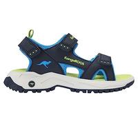 KangaROOS Unisex K-AS Ture Sandale, dk Navy/Lime, 36 EU