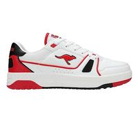 KangaROOS Unisex K-Draft Center Sneaker, White/Fiery red, 36 EU