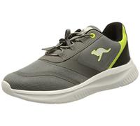 KangaROOS Unisex K-FT Push Sneaker, Steel Grey/limetta, 39 EU