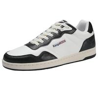 KangaROOS Unisex K-Slam One Sneaker, White/Jet Black, 40 EU