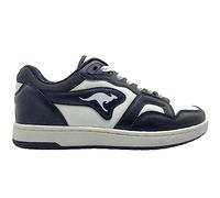 KangaROOS Unisex K-Slam Point Sneaker, Jet Black/White, 36 EU